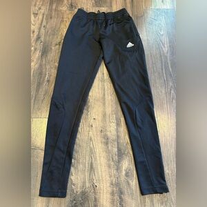 Adidas Climalite Black Workout Pants Women’s Extra Small Side Pockets/Zip Ankles